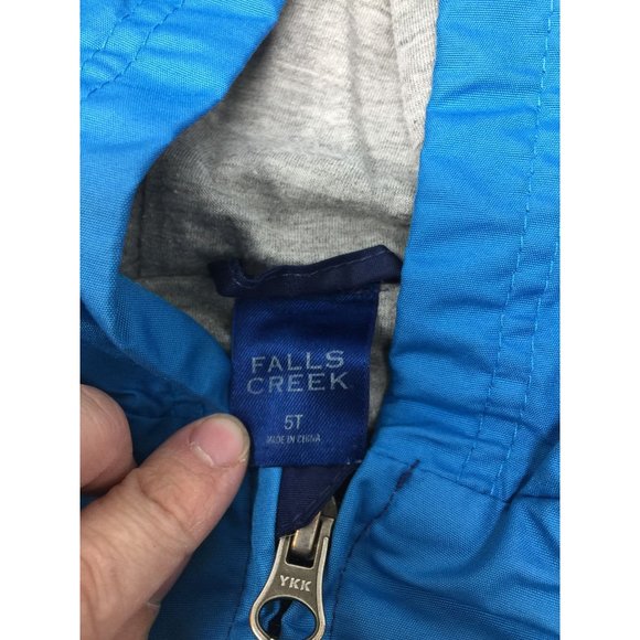 Boys Size 5T Falls Creek Hooded Zip Up Jacket With Soft Interior - Picture 3 of 7